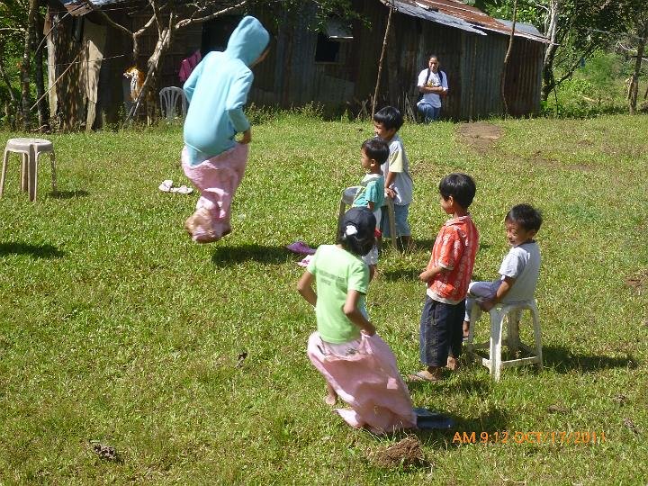 children's sack race
