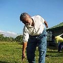 83 yrs old Elder Sofronio Tadle trying to reach his toes