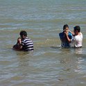 Elders Tadea & Vidal baptizing Diana Jane Suarez & Rodel Duller