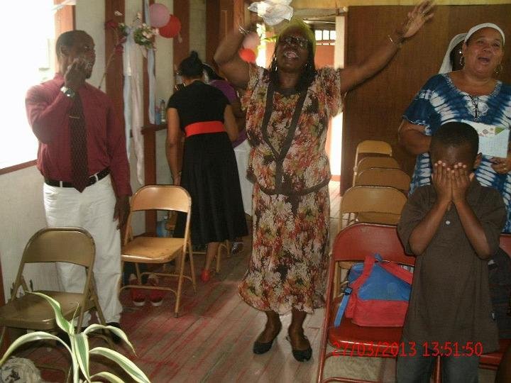 Sister Editha Joseph-Wayland rejoicing
