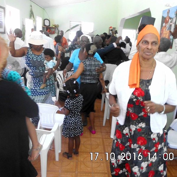 Rejoicing and praising