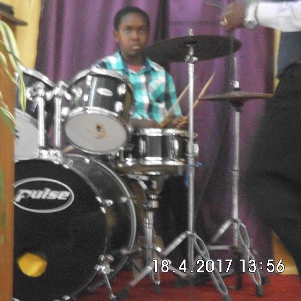 Youth drummer Shem Ophar