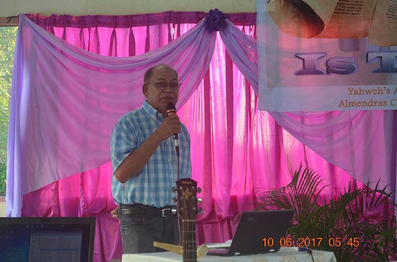 Bro. Per Bayan giving a lecture on  Leadership