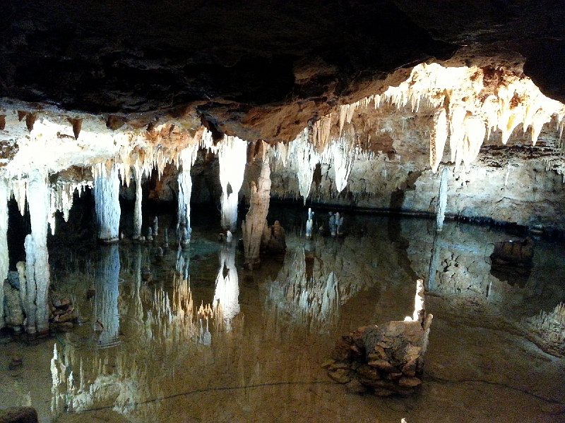 Water in the caves